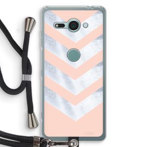 Marmeren pijlen: Sony Xperia XZ2 Compact Transparant Hoesje met koord