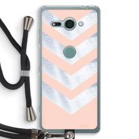 Marmeren pijlen: Sony Xperia XZ2 Compact Transparant Hoesje met koord
