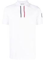 Moncler polo à patch logo - Blanc