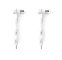 Nedis Coaxkabel 120 dB IEC (Coax) Male Haaks IEC (Coax) Female Haaks 5,0 m Wit Nedis Coaxkabel 120 dB IEC (Coax) Male Haaks IEC (Coax) Female Haaks 5,0 m Wit