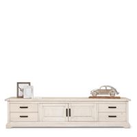 TV dressoir Rosewood (220cm) | Hout  | Grenen | Wit - thumbnail
