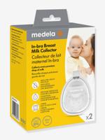 Set van 2 MEDELA moedermelkcollectoren doorzichtig