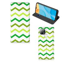 OPPO A15 | Hoesje met Magneet | Zigzag Groen