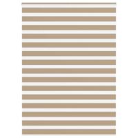 Zebra Blind 165x230 cm stofbreedte 160,9 cm polyester zandbruin