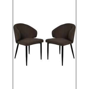 Eetkamerstoel Yuna - Espresso - Set van 2