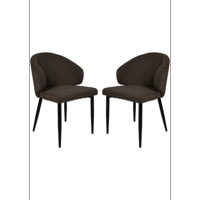 Eetkamerstoel Yuna - Espresso - Set van 2