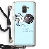 Best Friend Forever: Samsung Galaxy A8 (2018) Transparant Hoesje met koord
