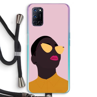 Yellow glasses: Oppo A72 Transparant Hoesje met koord