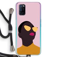 Yellow glasses: Oppo A72 Transparant Hoesje met koord