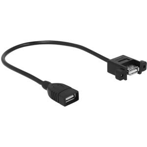 Delock USB-kabel USB 2.0 USB-A bus, USB-A bus 0.25 m Zwart 85105