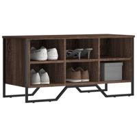 VidaXL Schoenenkast 90x38x45,5 cm bewerkt hout bruin eikenkleurig