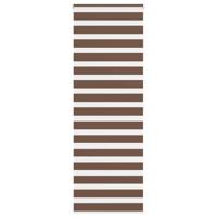 VidaXL Zebra rolgordijn 80x200 cm stofbreedte 75,9 cm polyester bruin