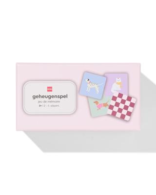 HEMA Geheugenspel Katten En Honden Roze/aubergine
