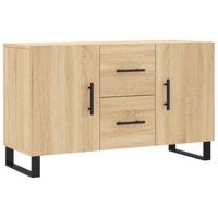 vidaXL Dressoir 100x36x60 cm bewerkt hout sonoma eikenkleurig