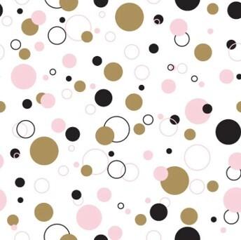 Duni servetten splashin dots 3-laags 33x33