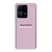 gij moogt er zijn: Xiaomi Mi Mix 4 Transparant Hoesje