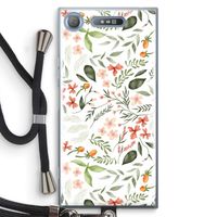 Sweet little flowers: Sony Xperia XZ1 Transparant Hoesje met koord