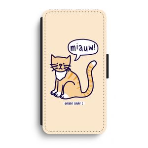 Miauw: iPhone XR Flip Hoesje