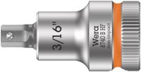 Wera 8740 B HF Binnenzeskant Zyklop Bitdop met 3/8"-aandrijving met vasthoudfunctie, 3/16" x 35 mm - 1 stuk(s) - 05003085001