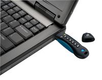 Corsair Padlock 3 64GB USB flash drive USB Type-A 3.2 Gen 1 (3.1 Gen 1) Zwart, Blauw - thumbnail