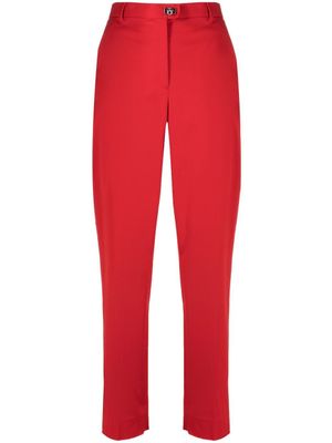 Ferragamo pantalon de tailleur à coupe courte - Rouge
