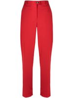 Ferragamo pantalon de tailleur à coupe courte - Rouge