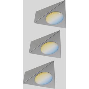 Paulmann CC Start Trigo Onderbouwlamp Set van 3 stuks 2.10 W Warmwit Nikkel