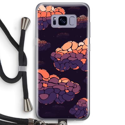 Patroon Wolken: Samsung Galaxy S8 Plus Transparant Hoesje met koord