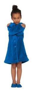 Woody kinderbadjas blauw - 4 jaar