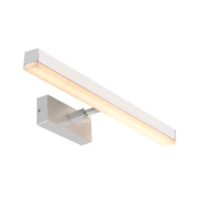 Wandlamp chrome badkamer boven spiegel LED & Moodmaker &apos;Otis 60&apos;