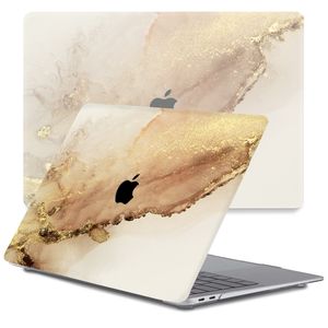 Lunso MacBook Pro 13 inch M1/M2 (2020-2022) cover hoes - case - Sweet Caramel