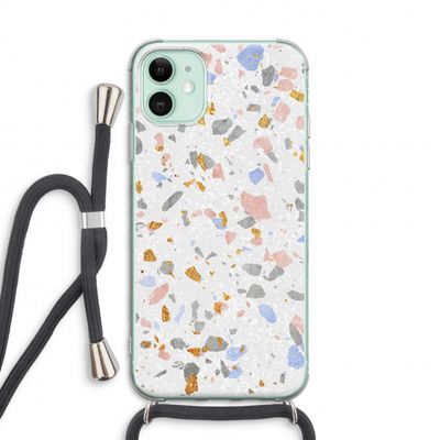 Terrazzo N°8: iPhone 11 Transparant Hoesje met koord