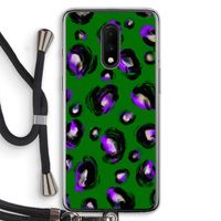 Green Cheetah: OnePlus 7 Transparant Hoesje met koord