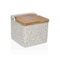 Zoutvaatje met deksel Versa Serpentine Keramisch Dolomite 12,2 x 11,5 x 12,2 cm