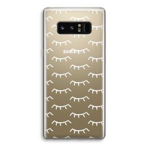 Wimpers: Samsung Galaxy Note 8 Transparant Hoesje