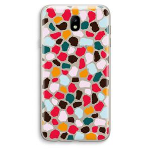 Colored Giraffe: Samsung Galaxy J7 (2017) Transparant Hoesje