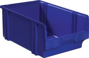 LA-KA-PE Magazijnbak | L500/450xB300xH200 mm | PS blauw | 8 stuks - LK1B BLAU LK1B BLAU