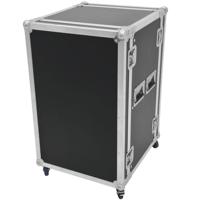 Roadinger Rack Profi 19 inch flightcase 15HE 450 mm diep met wielen