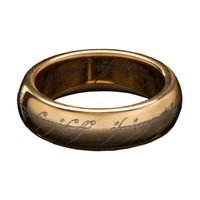 Lord of the Rings Tungsten Ring The One Ring (gold plated) Size 10 - thumbnail