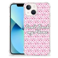 iPhone 13 mini Anti Shock Case Flowers Pink DTMP - thumbnail