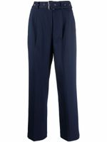 Michael Michael Kors pantalon droit à taille haute - Bleu