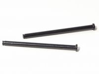 Flange shaft 4 x 62mm (black/2 pcs)