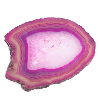Agaatschijf Onderzetter Roze - Groot (9- 12 cm)