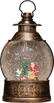Anna&apos;s Collection LED sneeuwbol lantaarn 27 x 16cm, warm wit