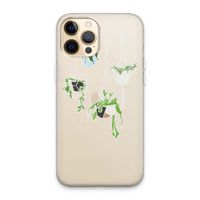 Hang In There: iPhone 13 Pro Max Transparant Hoesje