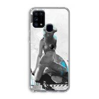 I will not feel a thing: Samsung Galaxy M31 Transparant Hoesje