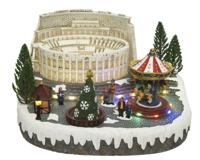 LED tafereel kerst Rome 31,5x29x18-25L multi - Lumineo