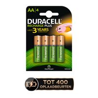 Duracell Recharge Plus AA-batterijen, verpakking van 4 - thumbnail