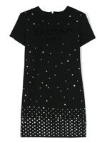 Balmain Kids robe à ornements en strass - Noir - thumbnail