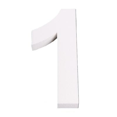 Piepschuim cijfer 1 jaar - H25 cm - hobby/knutselmateriaal - DIY - Knutselen - Cijfers zelf maken